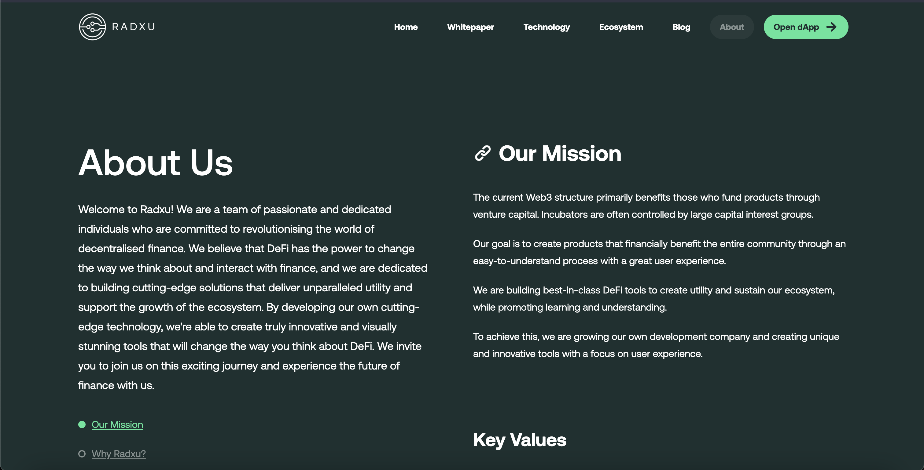 Radxu Landing Desktop 14